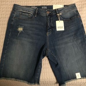 NWT Ana Size 14 Bermuda Jean Shorts